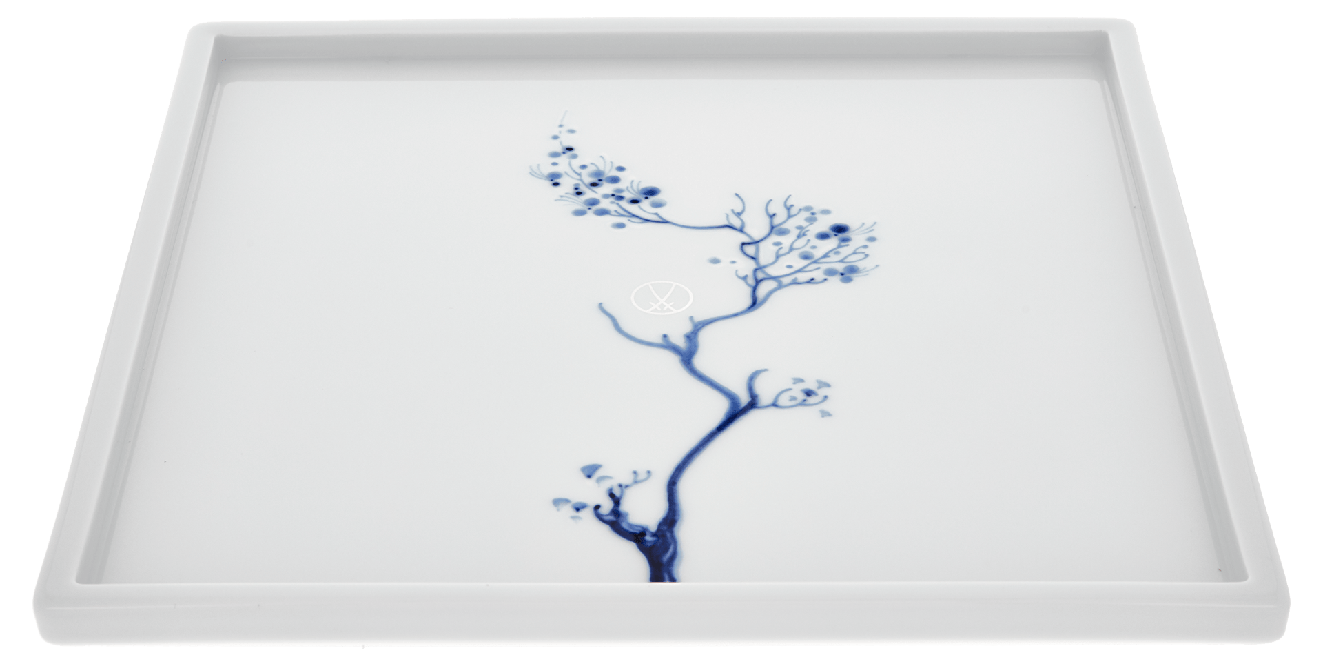 Platte, "Blue Orchid", kobaltblau, 25 x 25 cm | Meissen Cosmopolitan 830501 - 37277 - Meissen Weimar