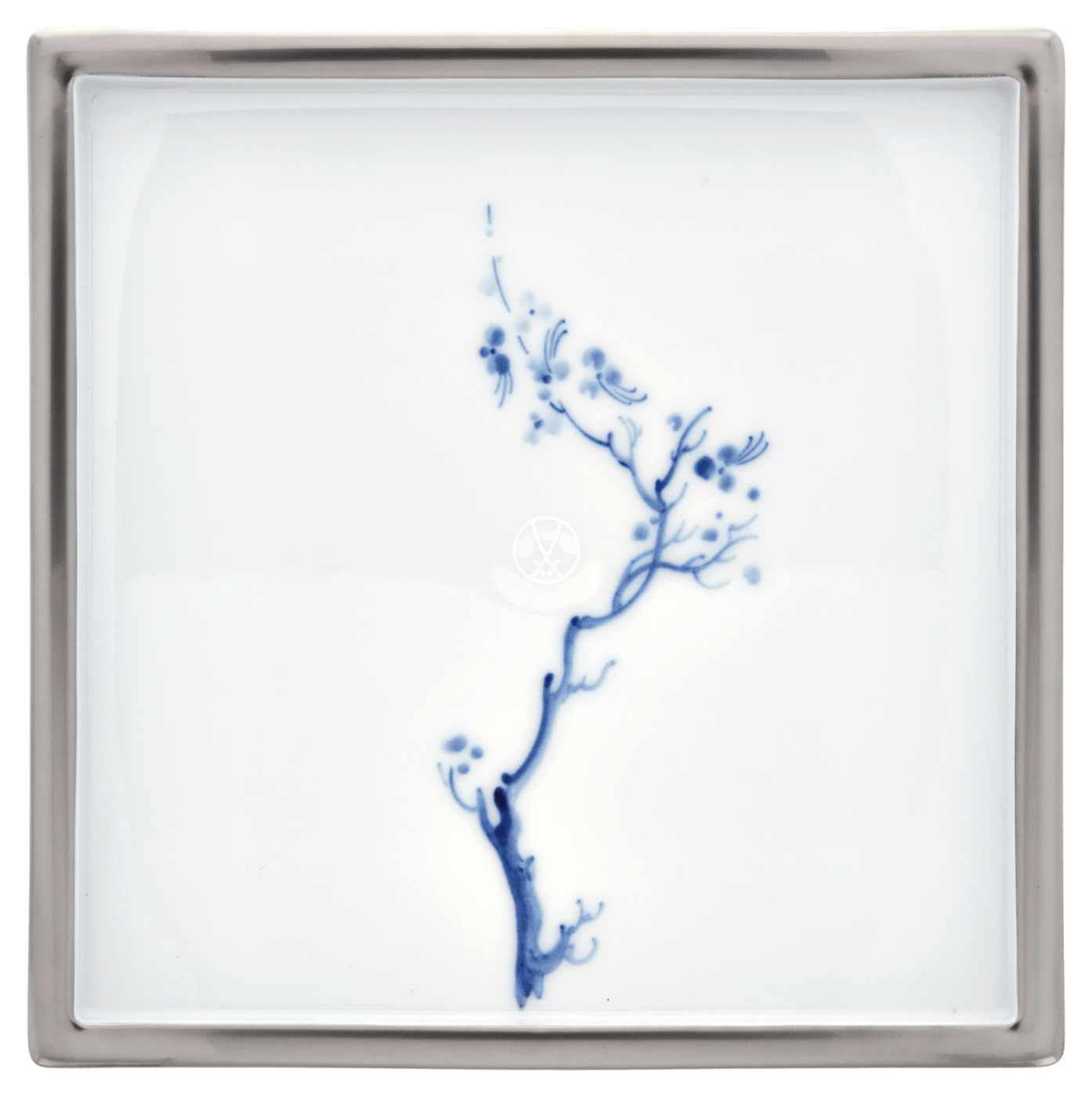 Platte Blue Orchid Platin, 17 x 17 cm | Meissen Cosmopolitan 99a230 - 37275 - Meissen Weimar