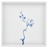 Platte, "Blue Orchid", kobaltblau, 21 x 21 cm | Meissen Cosmopolitan