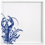 Platte, "Blue Treasures", Hummer, 25 x 25 cm | Meissen Cosmopolitan