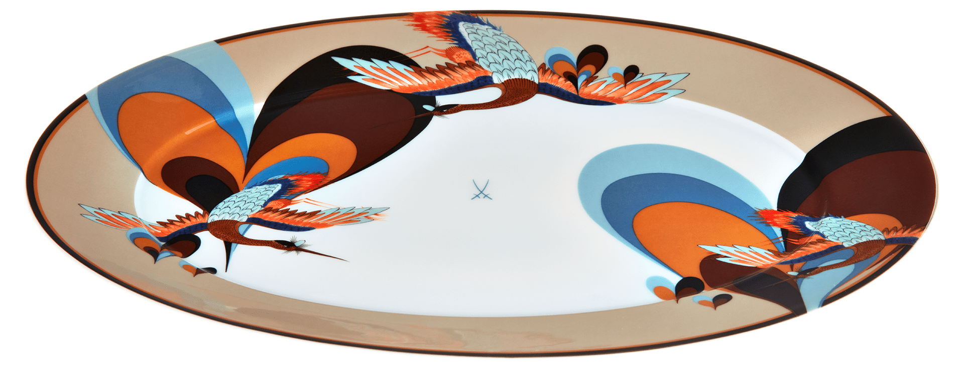 Platte, No.41 Collage, L 36 cm, oval | Meissen No.41 Collage 79a630 - 41308 - Meissen Weimar