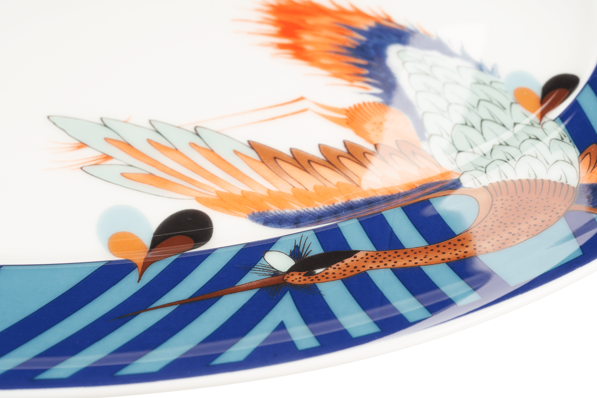 Platte No.41 Collage Love Birds oval L 30 cm | Meissen No.41 Collage 79a631 - 41307 - Meissen Weimar