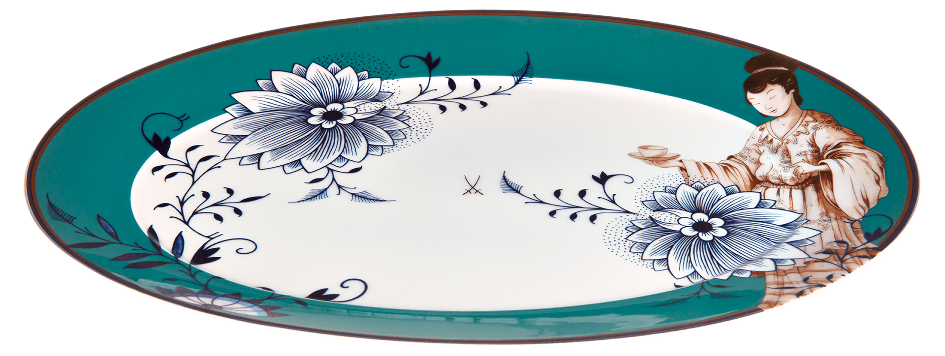 Platte oval Noble Chinese L 36 cm | Meissen No.41 Collage 79a650 - 41308 - Meissen Weimar