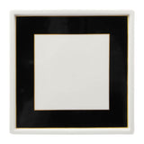 Platte, Royal Palace,schwarz mit goldener Kontur, "Uni", weißer Rand, 21 x 21 cm | Meissen Cosmopolitan