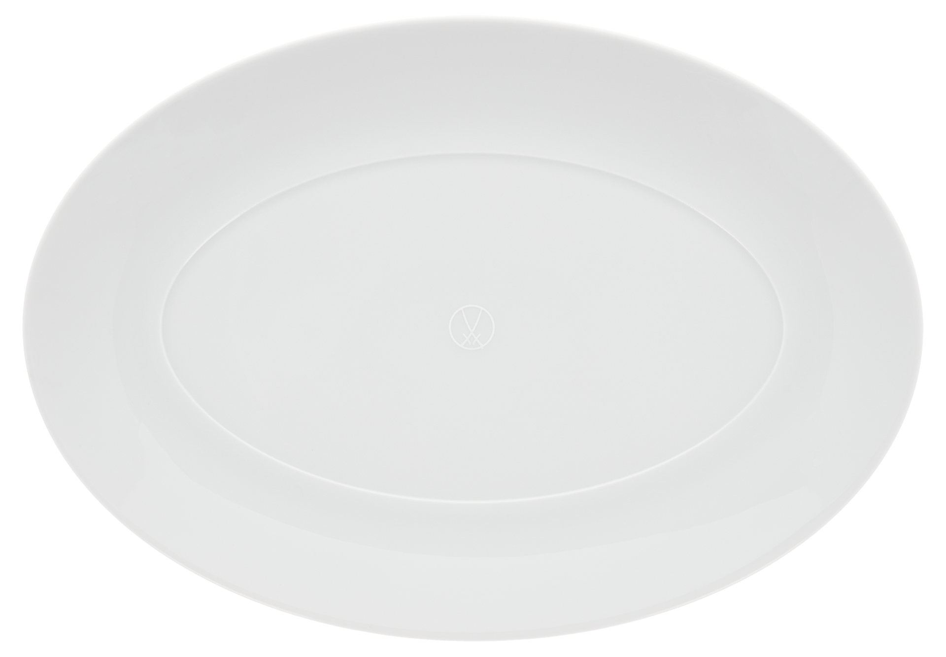 Platte, Weiß, L 25 cm | Meissen Cosmopolitan 000001 - 37307 - Meissen Weimar