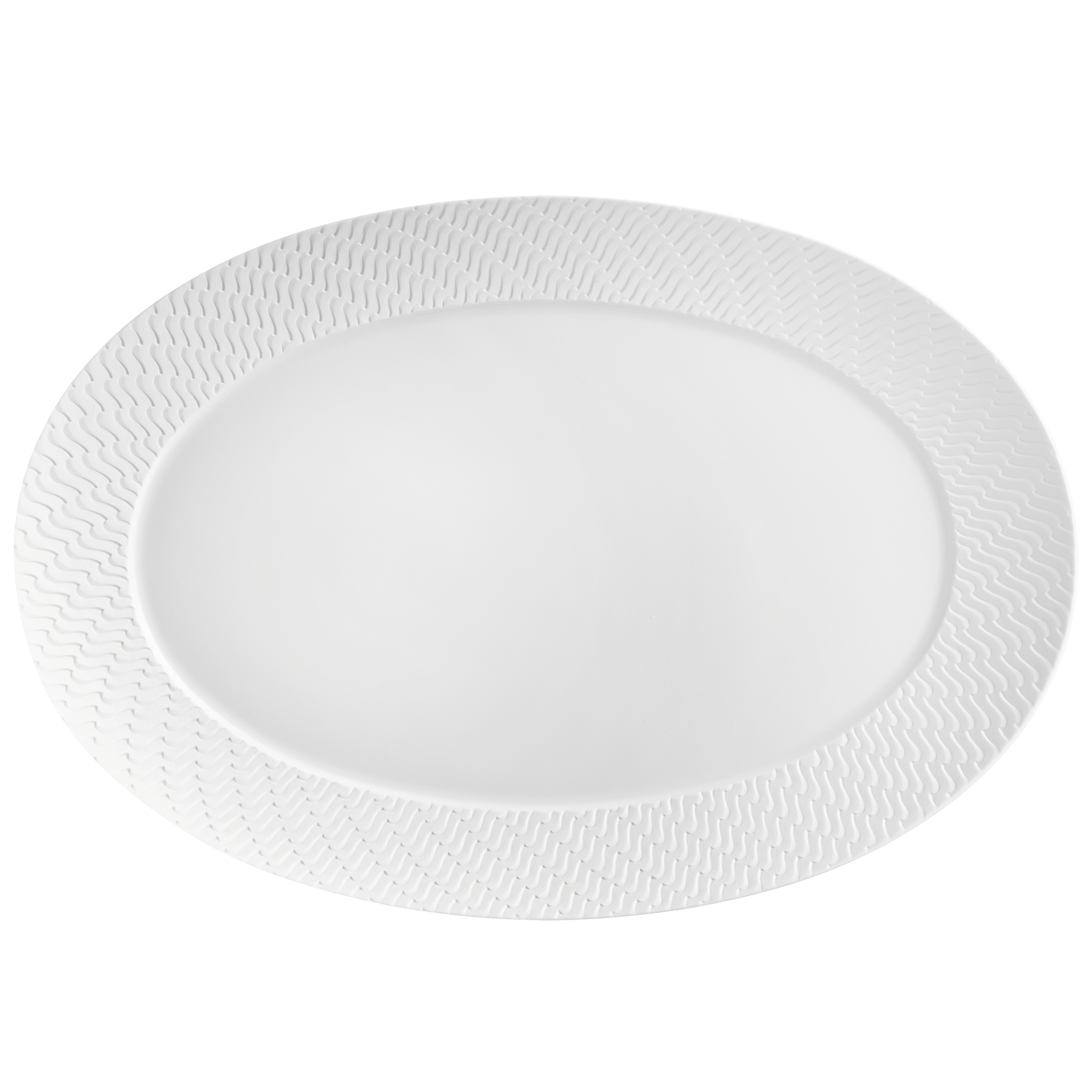 Platte Wellenspiel Relief L 30 cm | Meissen No.41 Wellenspiel Relief 860101 - 29a07 - Meissen Weimar