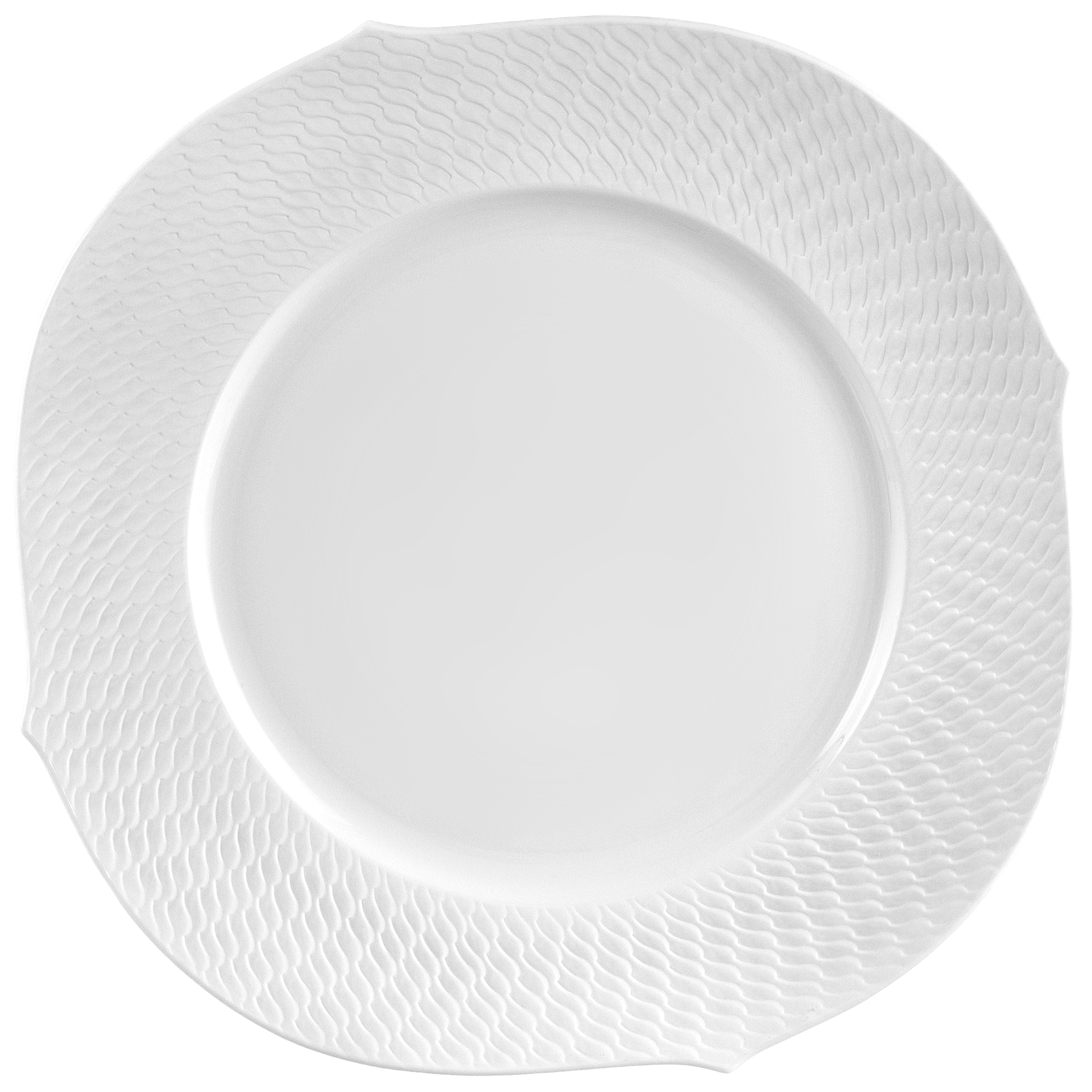 Platzteller Biskuit Weiß Ø 33 cm | Meissen Wellenspiel Relief 860101 - 29478 - Meissen Weimar