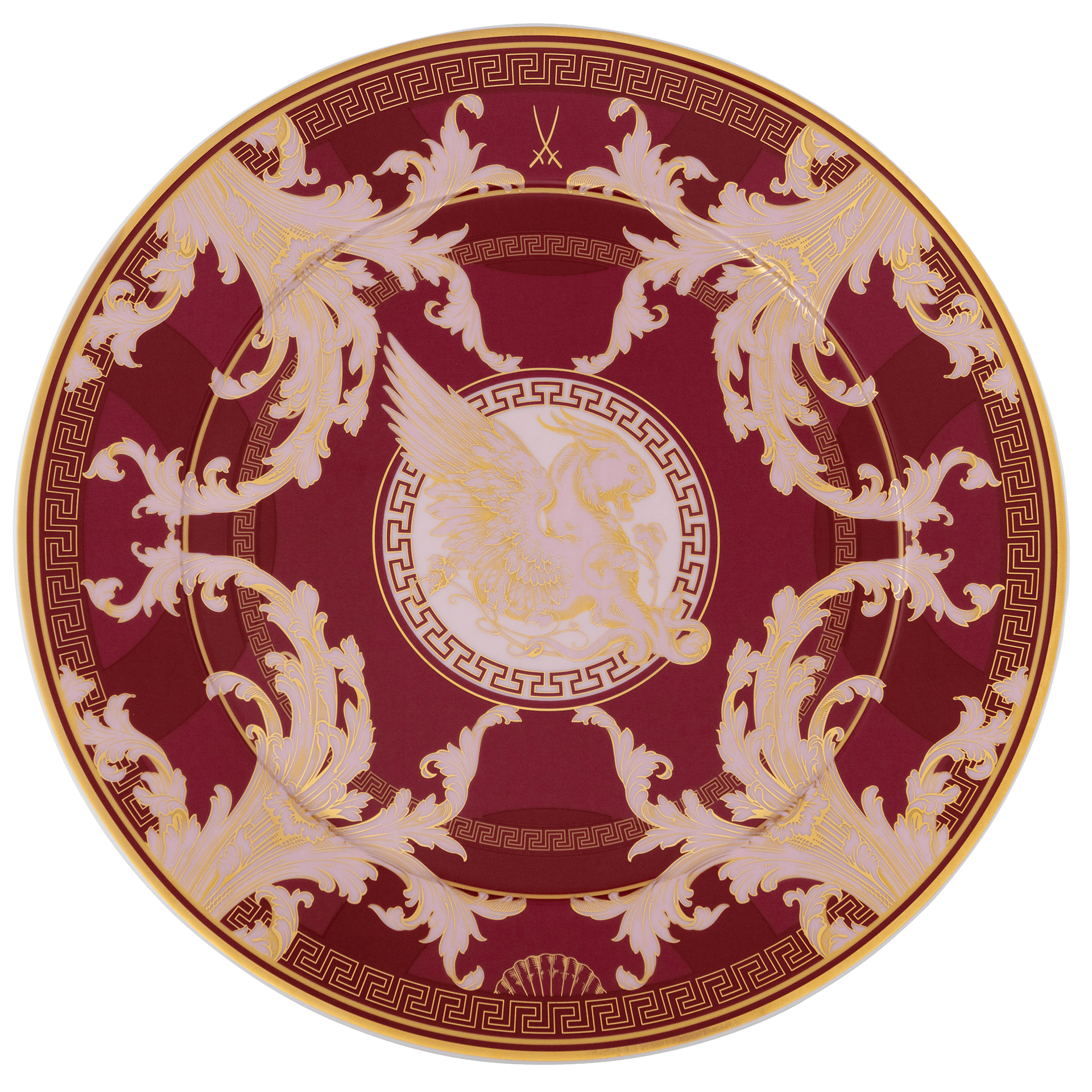 Platzteller, bordeaux, Ø 33 cm | Meissen No. 41 Mystik Maison 79B101-41478 - Meissen Weimar