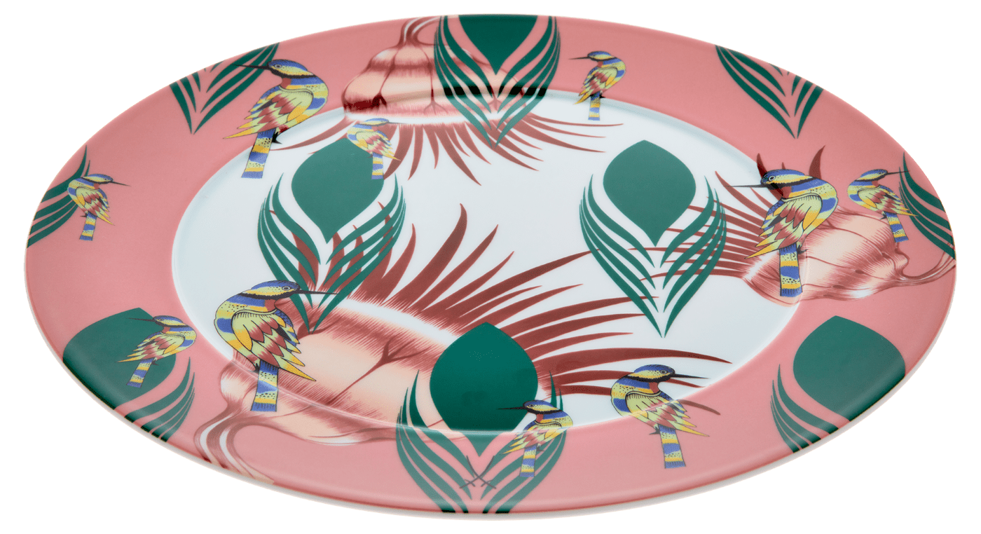Platzteller Rainbow Birds Ø 33 cm | Meissen No.41 Collage 79a560 - 41478 - Meissen Weimar