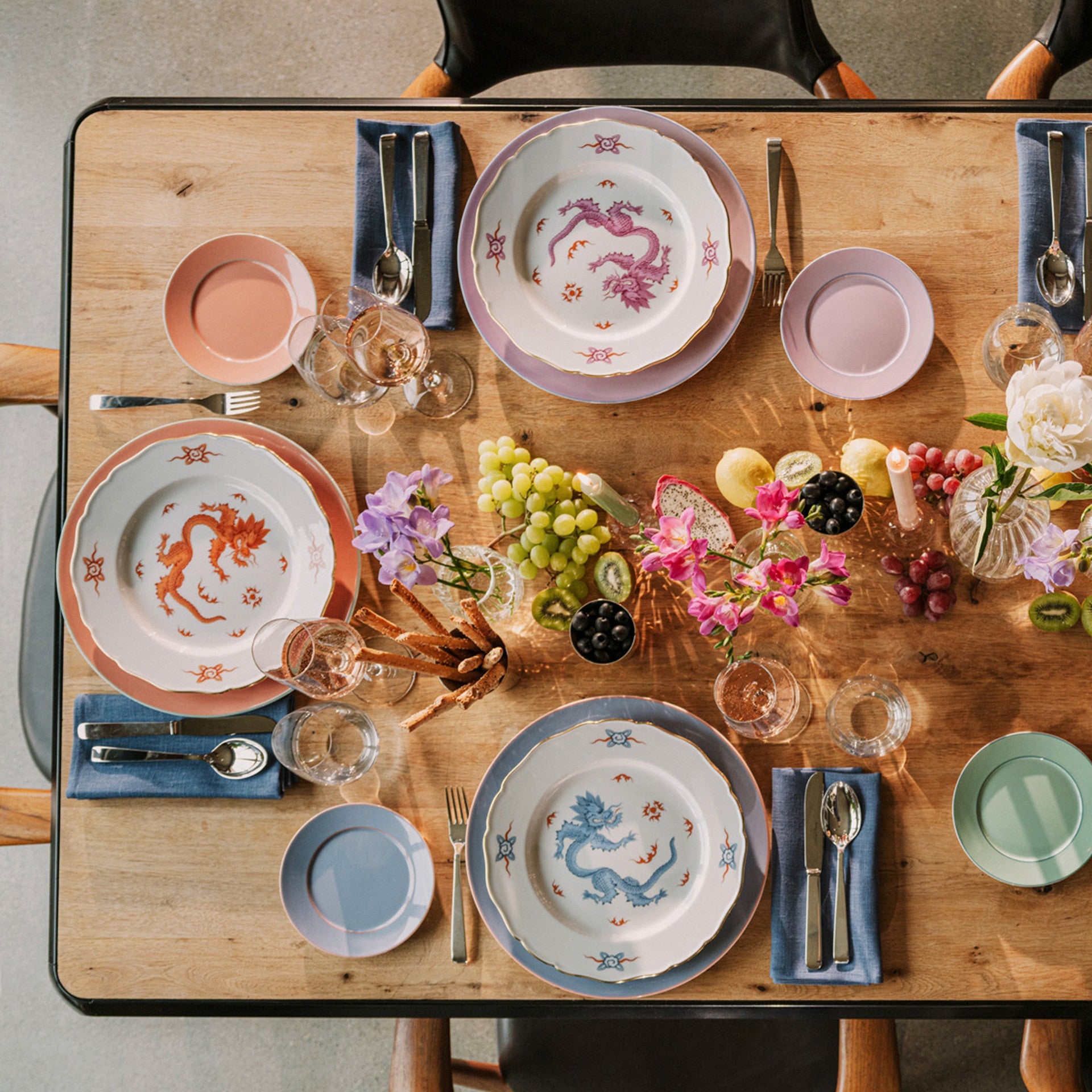 Platzteller, rot, gold, Ø 33 cm | Meissen No.41 Urban Colours 79B512-41478 - Meissen Weimar