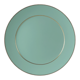 Platzteller, seladon, Goldrand, Ø 33 cm | Meissen No.41 Urban Colours