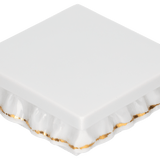 Podest, bunt und gold staffiert, 6,5 x 6,5 cm | Meissen Figuren Individuell