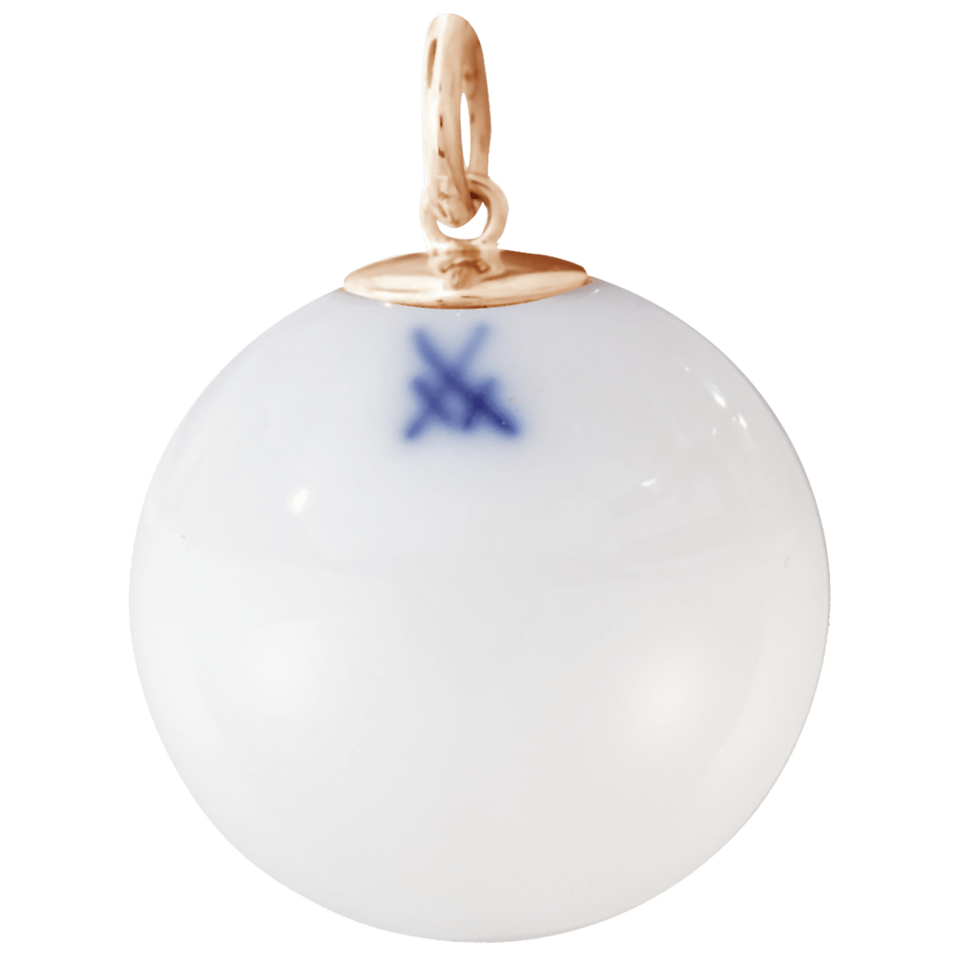 Porzellananhänger Boule Pfirsichköpfchen, Ø 2,1 cm | Meissen Boule Collection 26a118 - 55m34 - Meissen Weimar