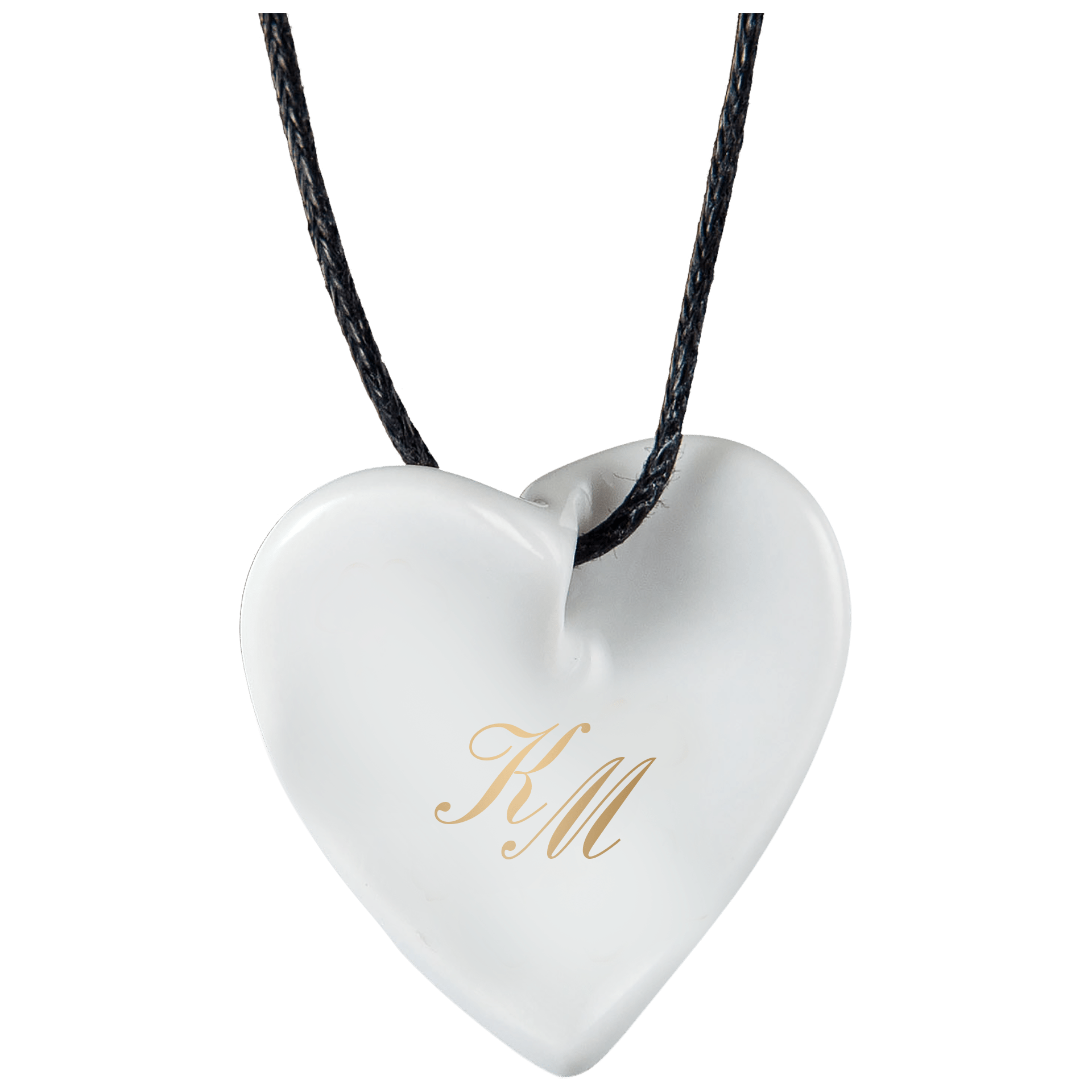 Porzellananhänger, Goldmonogramm, H 2,5 cm | Meissen Porzellananhänger 97b202-71000 - Meissen Weimar