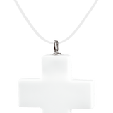 Porzellananhänger Kreuz Weiß, H 3,7 cm | Meissen Porzellananhänger