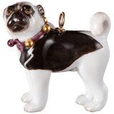 Porzellananhänger Mops Sir Henry, Höhe 3,4 cm | Meissen Porzellananhänger