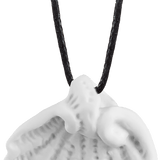 Porzellananhänger Muschel Weiß, H 3 cm | Meissen Porzellananhänger