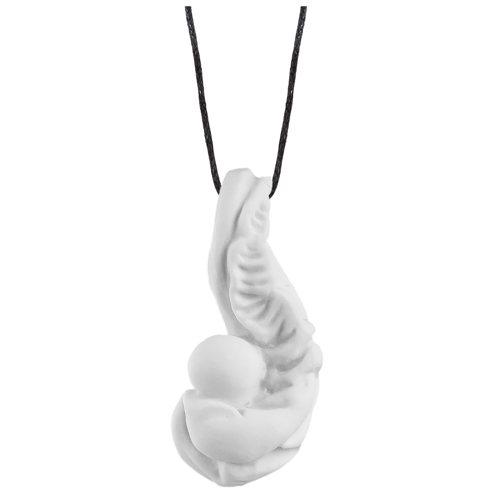 Porzellananhänger Roccaille Weiß, H 3,7 cm | Meissen Porzellananhänger mpj20faw4018 - Meissen Weimar