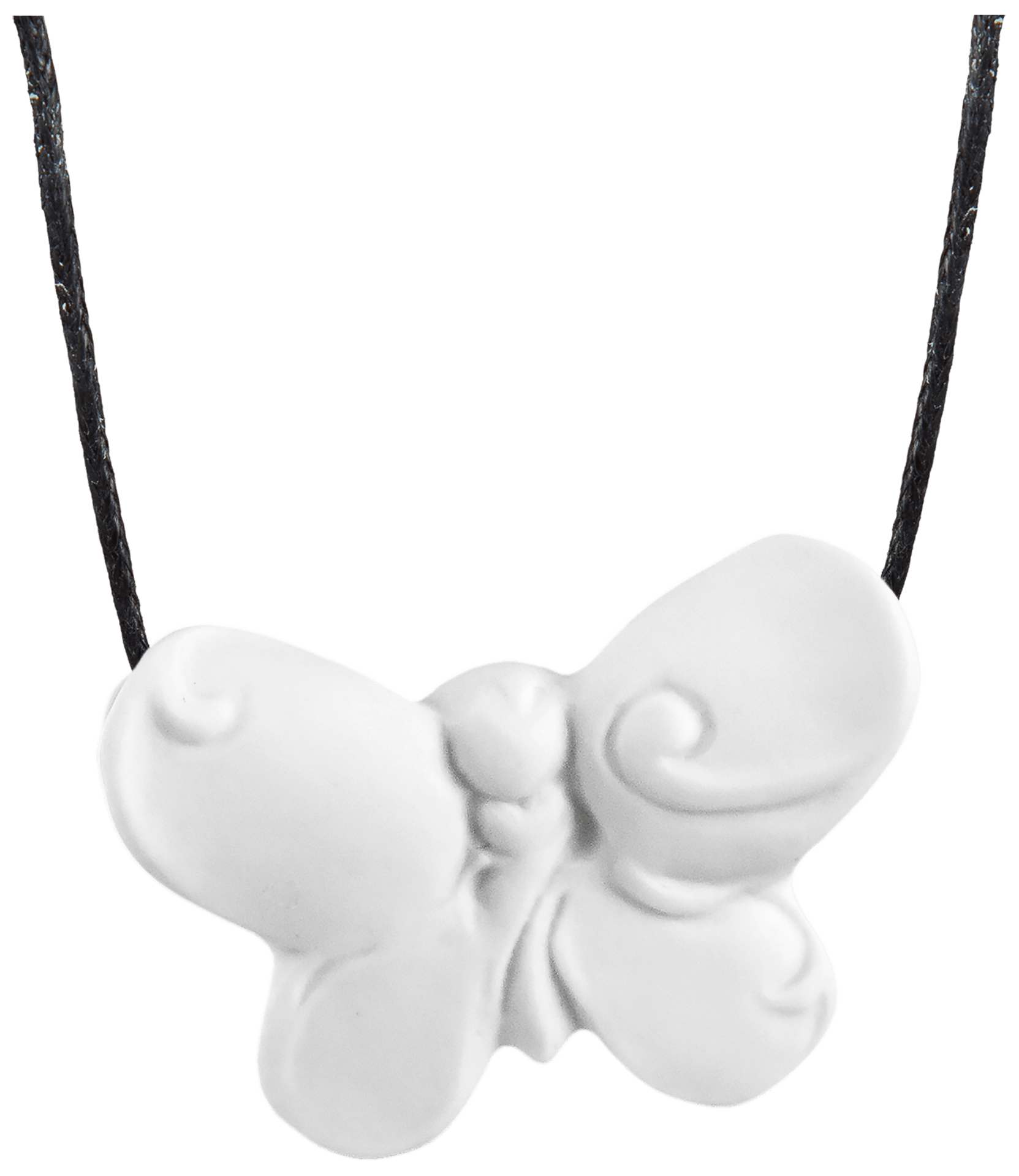 Porzellananhänger Schmetterling, Weiß, H 2,7 cm | Meissen Porzellananhänger 001001-71011 - Meissen Weimar