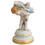 Porzellanfigur Amor, bunt und goldstaffiert, H 17,5 cm | Meissen Figuren Individuell