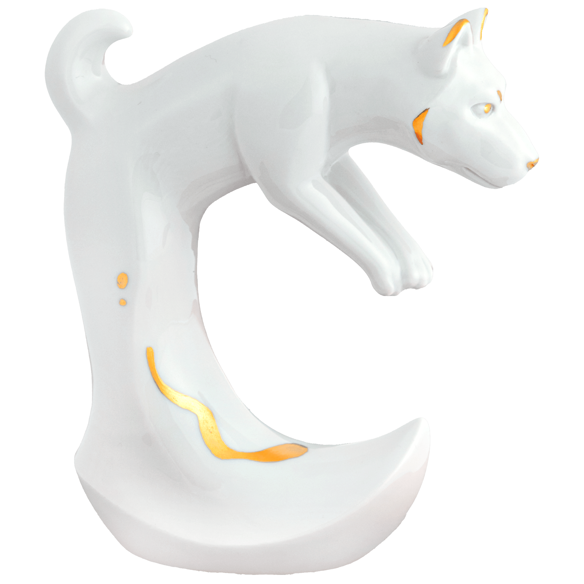 Porzellanfigur Chinesisches Tierkreiszeichen Hund, H 11,5 cm | Meissen Figuren Individuell 900200 - 83660 - Meissen Weimar