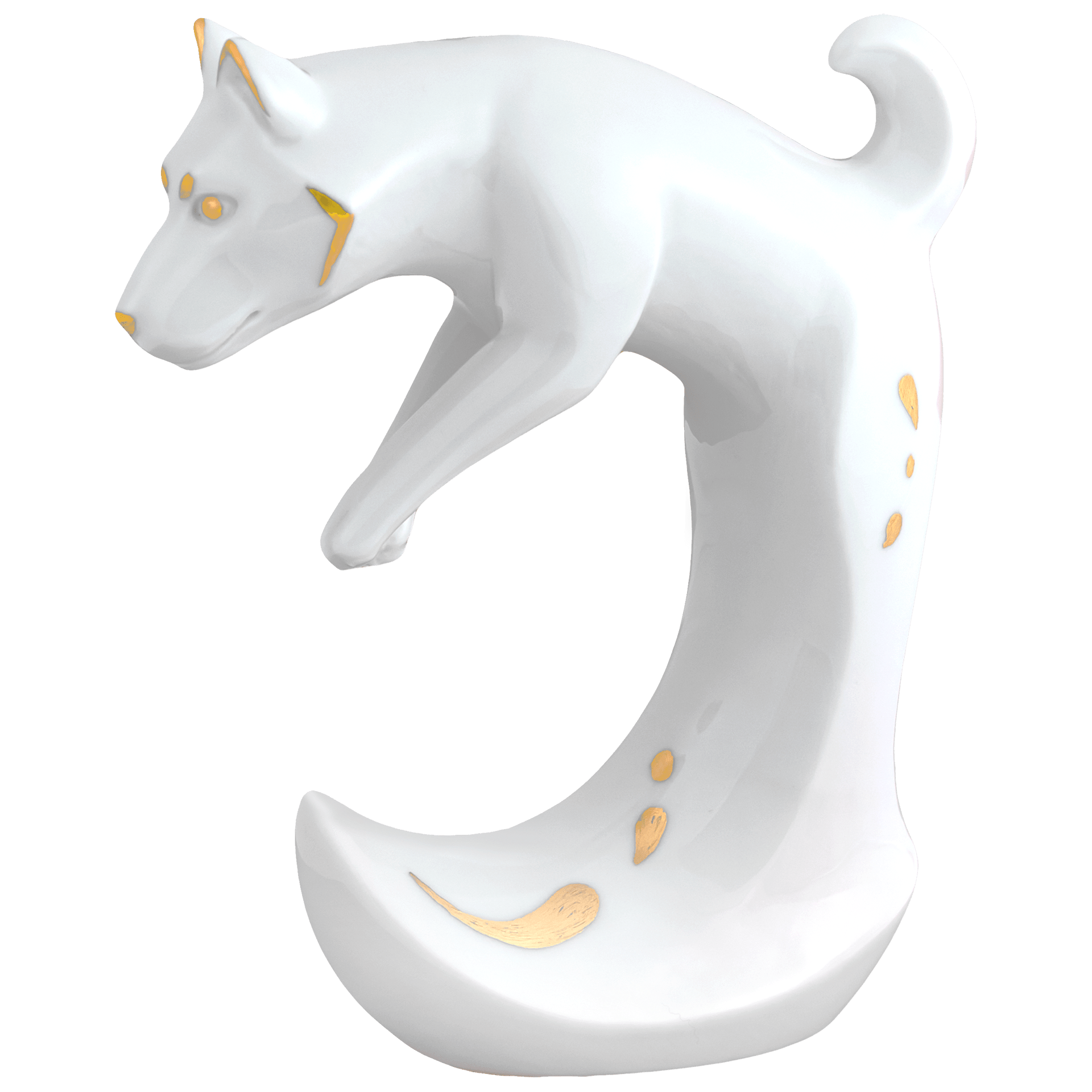 Porzellanfigur Chinesisches Tierkreiszeichen Hund, H 11,5 cm | Meissen Figuren Individuell 900200 - 83660 - Meissen Weimar