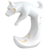Porzellanfigur Chinesisches Tierkreiszeichen Hund, H 11,5 cm | Meissen Figuren Individuell