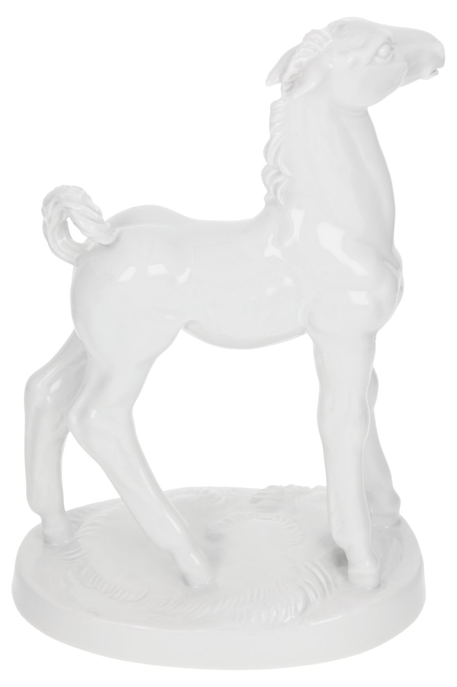 Porzellanfigur Fohlen Weiß H 19 cm | Meissen Figuren Individuell 000001 - 78709 - Meissen Weimar
