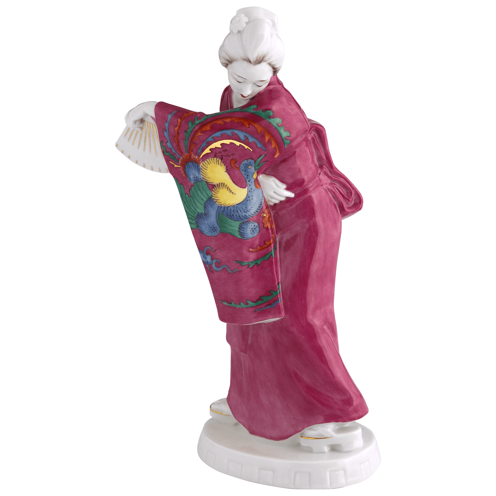 Porzellanfigur Japanerin mit Fächer, H 22 cm, limitiert 15 Stück | Meissen Limitierte Meisterwerke 900384 - 65534 - Meissen Weimar
