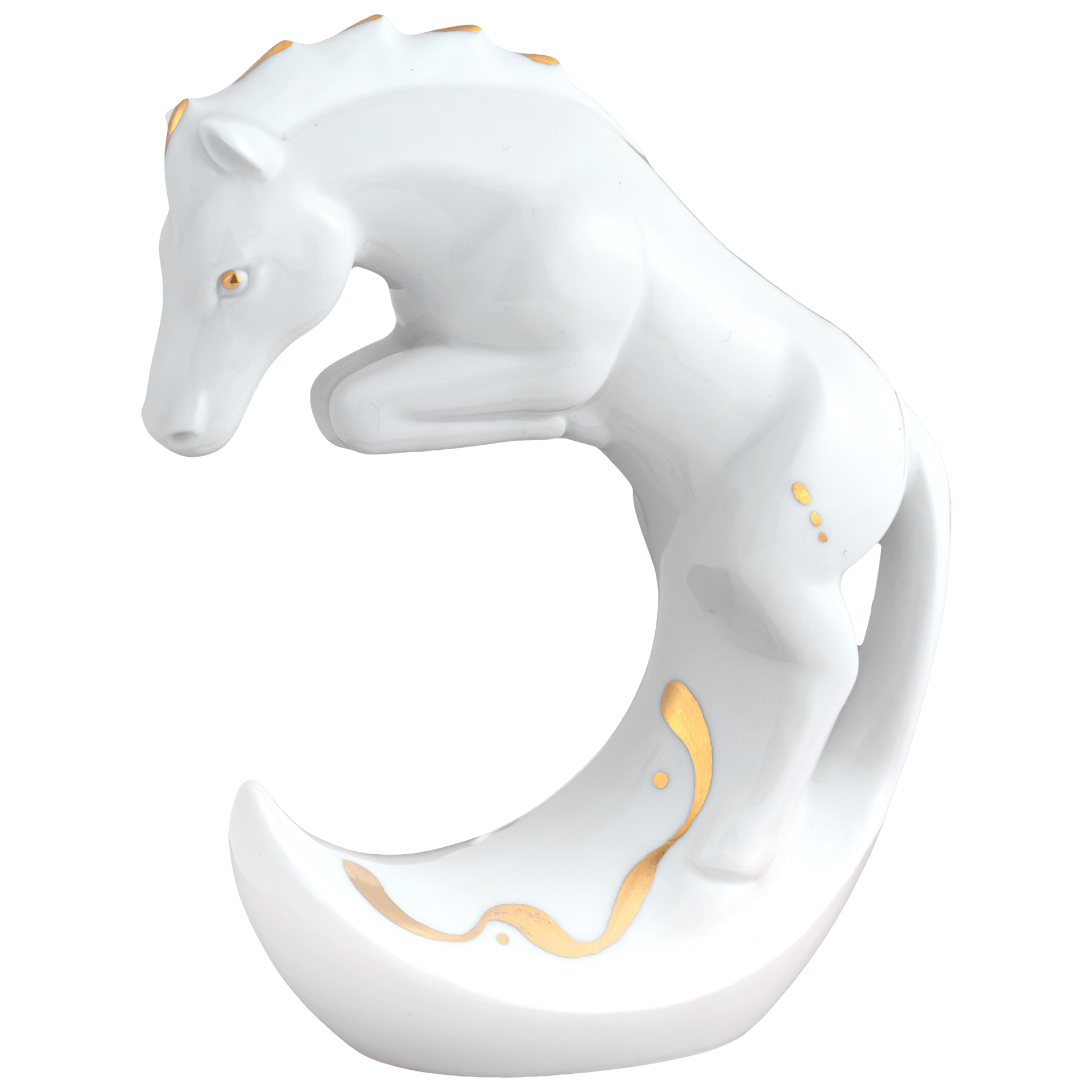 Porzellanfigur Pferd, Chinesisches Tierkreiszeichen, H 13 cm | Meissen Figuren chinesisches Jahrestier 900200 - 83656 - Meissen Weimar