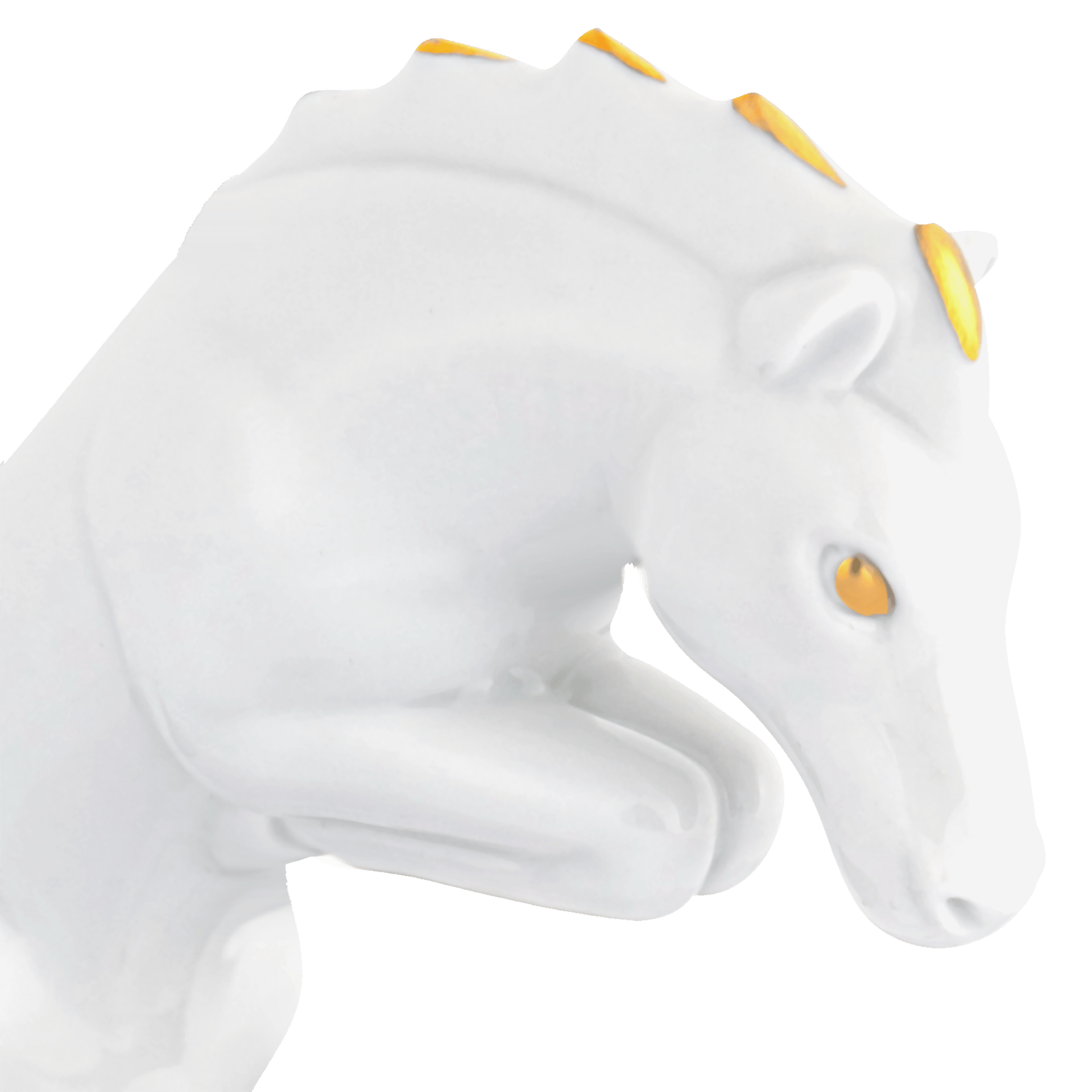 Porzellanfigur Pferd, Chinesisches Tierkreiszeichen, H 13 cm | Meissen Figuren chinesisches Jahrestier 900200 - 83656 - Meissen Weimar