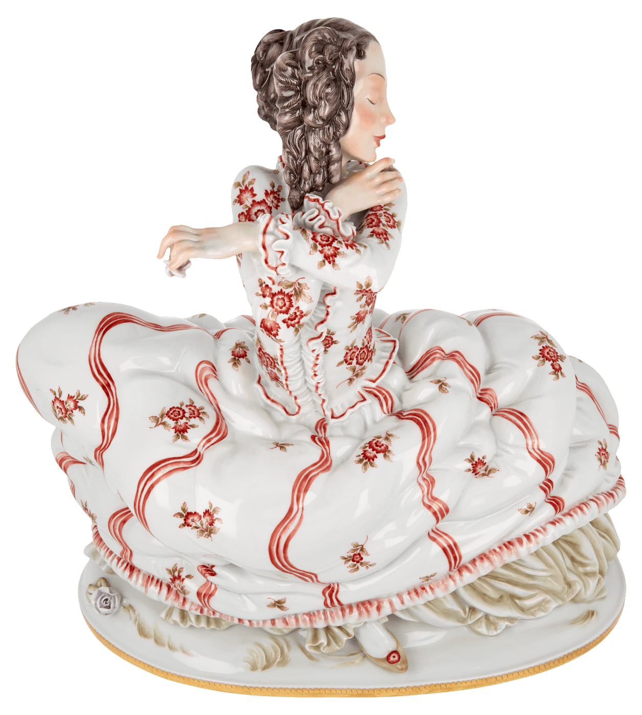 Porzellanfigur Tänzerin, handbemalt, H 29 cm | Meissen Exklusiv - Kollektion 900380 - 73581 - Meissen Weimar
