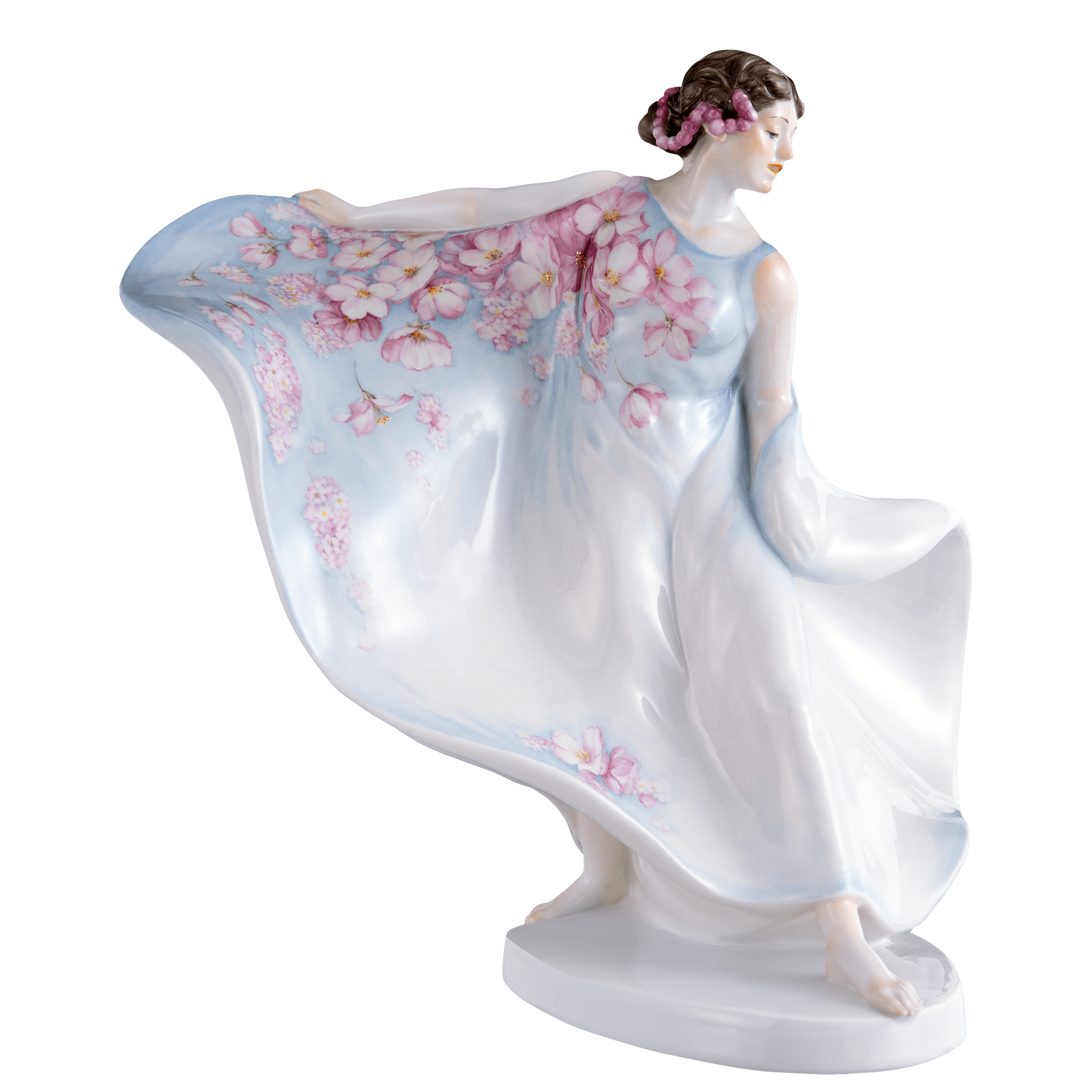 Porzellanfigur Tänzerin Loie Fuller, Limitiert, H 26 cm | Meissen Limitierte Meisterwerke 900384 - 73456 - Meissen Weimar