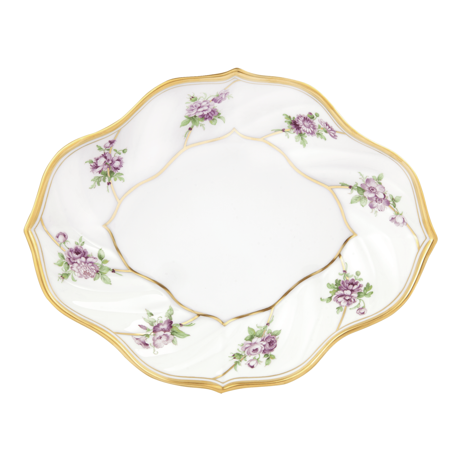 Prunkschale Kleine Blumenbuketts, L 24 cm, limitiert | Meissen Limitierte Meisterwerke 221484 - 54168 - Meissen Weimar