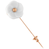 Reversnadel 1739, Blüte M mit Goldkugel, 925 Silber rosé vergoldet  | Meissen Royal Blossom Collection