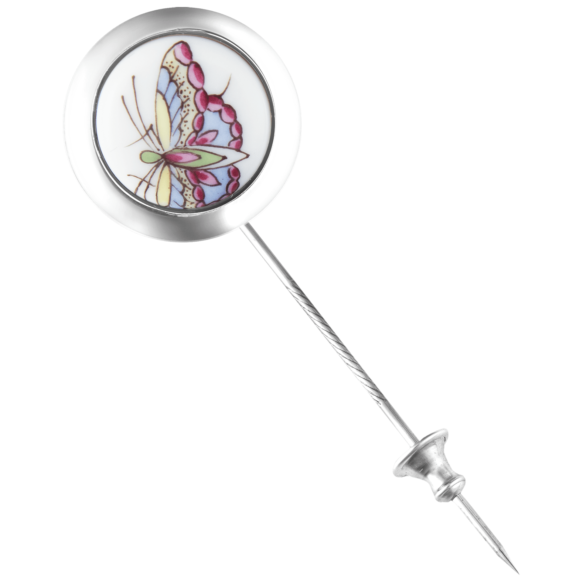 Reversnadel Butterfly, 925 Sterlingsilber, H 2,2 cm | Meissen Herrenschmuck mpj60bu930c - Meissen Weimar