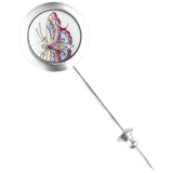 Reversnadel Butterfly, 925 Sterlingsilber, H 2,2 cm | Meissen Herrenschmuck