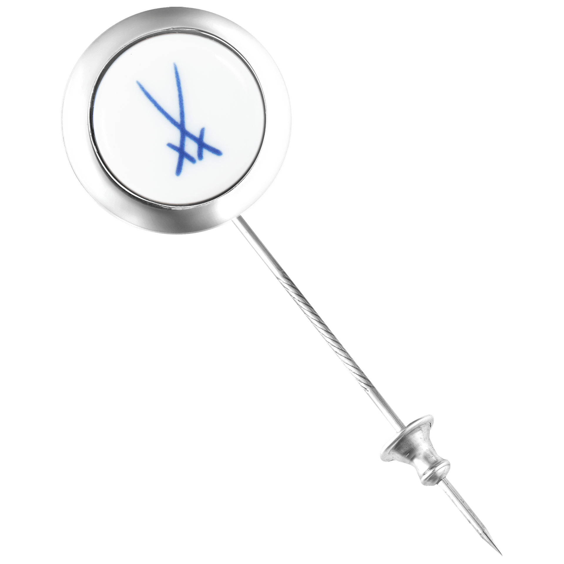 Reversnadel Schwerter Kobaltblau Ø 1,8 cm | Meissen Kollektion Markenzeichen mpj60sw936c - Meissen Weimar