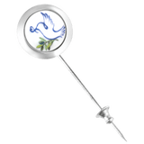 Reversnadel Taube mit Olivenzweig, Ø 1,8 cm | Meissen Geschenke