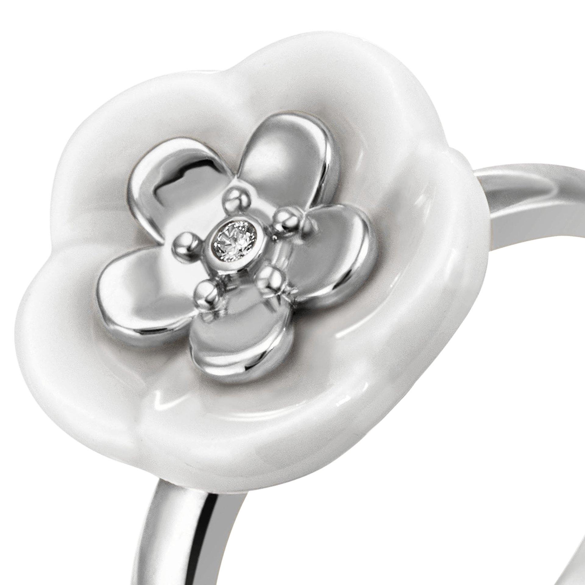 Ring 1739 Royal Blossom Bouquet Weißgold 750, 4 g | Meissen Royal Blossom Collection mpj10bl25700 - Meissen Weimar