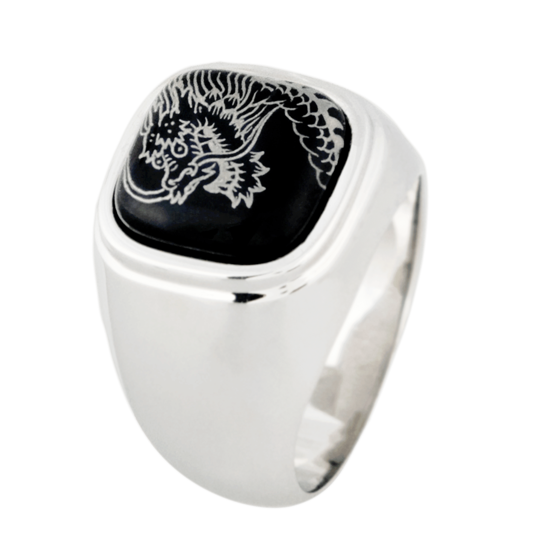 Ring Glücksdrache in Platin, 24 g | Meissen Geschenke mpj10gd92700 - Meissen Weimar