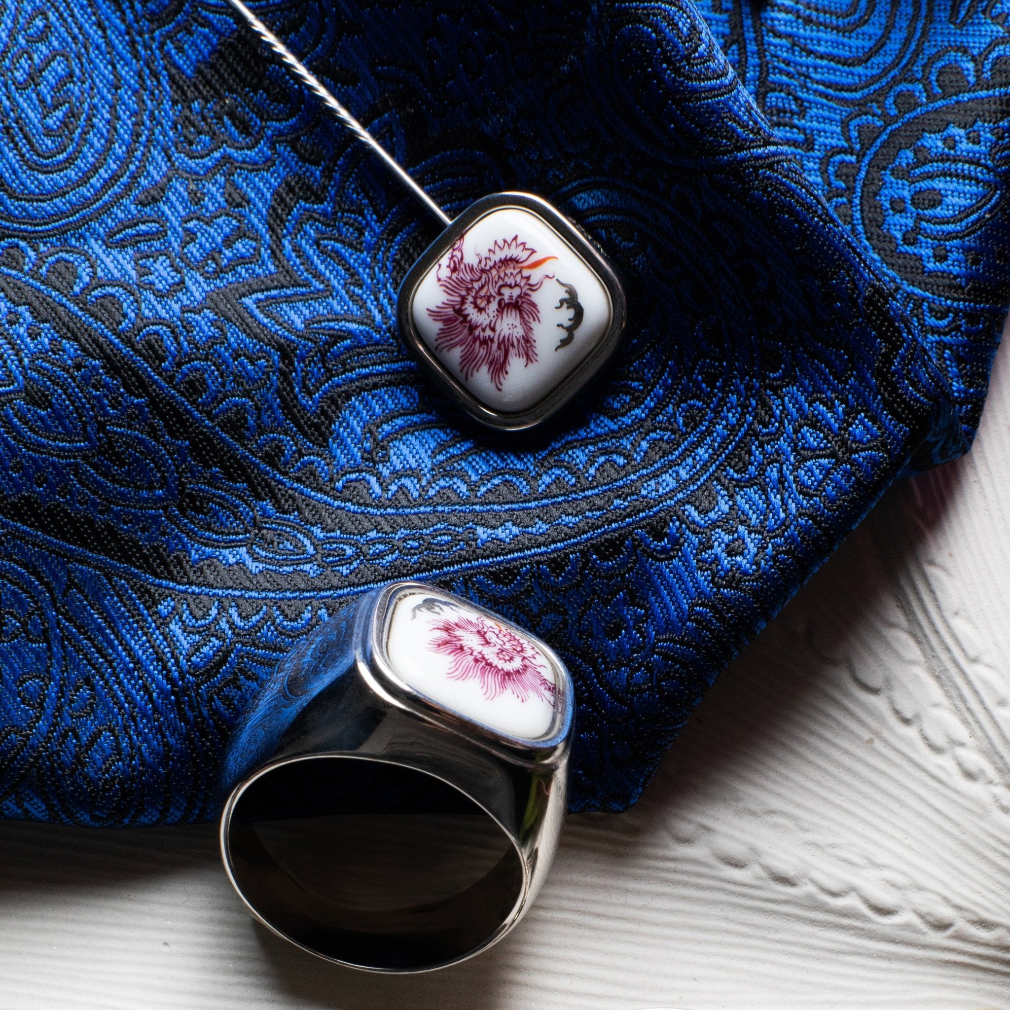 Ring Ming - Drache Purpur, 24 g | Meissen Schmuck Individuell mpj10dr92800 - Meissen Weimar