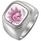 Ring Ming-Drache Purpur, 24 g | Meissen Schmuck Individuell