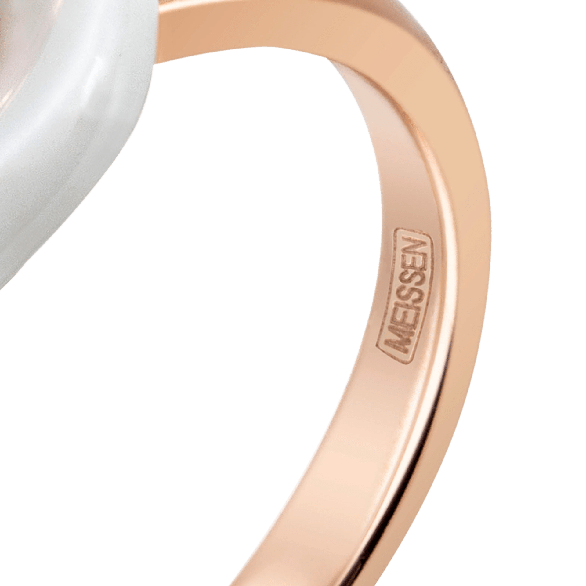 Ring Roségold mit Porzellanblüte 750 Roségold Diamant 0,01 ct | Meissen No.41 Royal Blossom mpj10bl15700 - Meissen Weimar