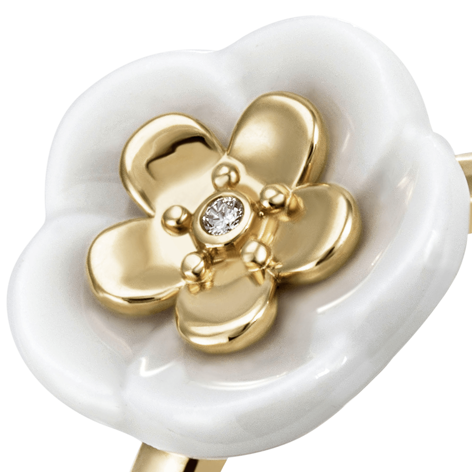 Ring Royal Blossom Bouquet Gelbgold 750, Brillant 0,01 ct | Meissen Royal Blossom Collection mpj10bl35700 - Meissen Weimar