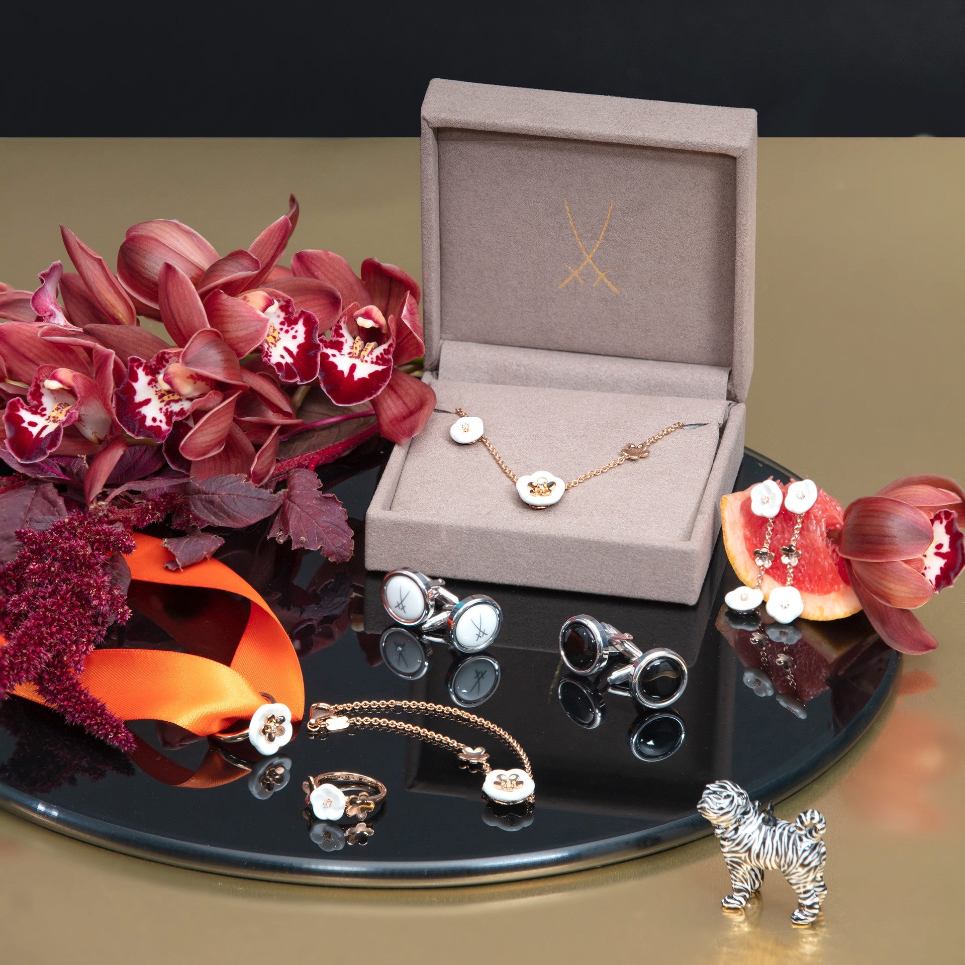 Ring Royal Blossom Bouquet, Roségold 750, 5 g | Meissen Royal Blossom Collection mpj10bl18600 - Meissen Weimar