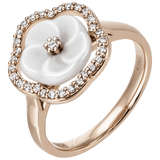 Ring Royal Blossom Frame Roségold 750, 31 Diamanten, Gewicht 5 g | Meissen Royal Blossom Collection