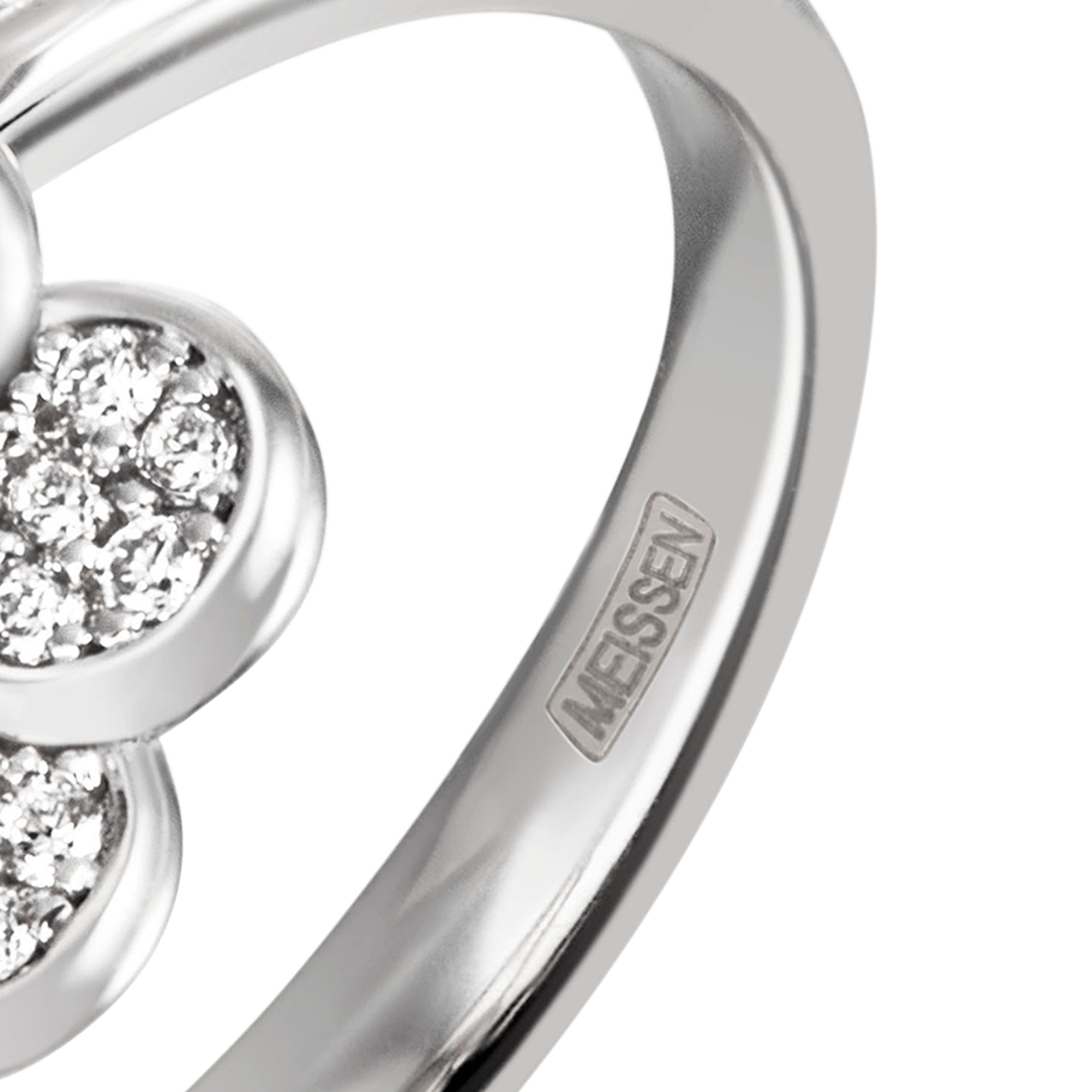 Ring Royal Blossom Pavé 52 mm Weißgold 750 | Meissen Royal Blossom Collection mpj10bl27500 - Meissen Weimar