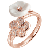 Ring Royal Blossom Pavé, Roségold 750, 5 g | Meissen Royal Blossom Collection