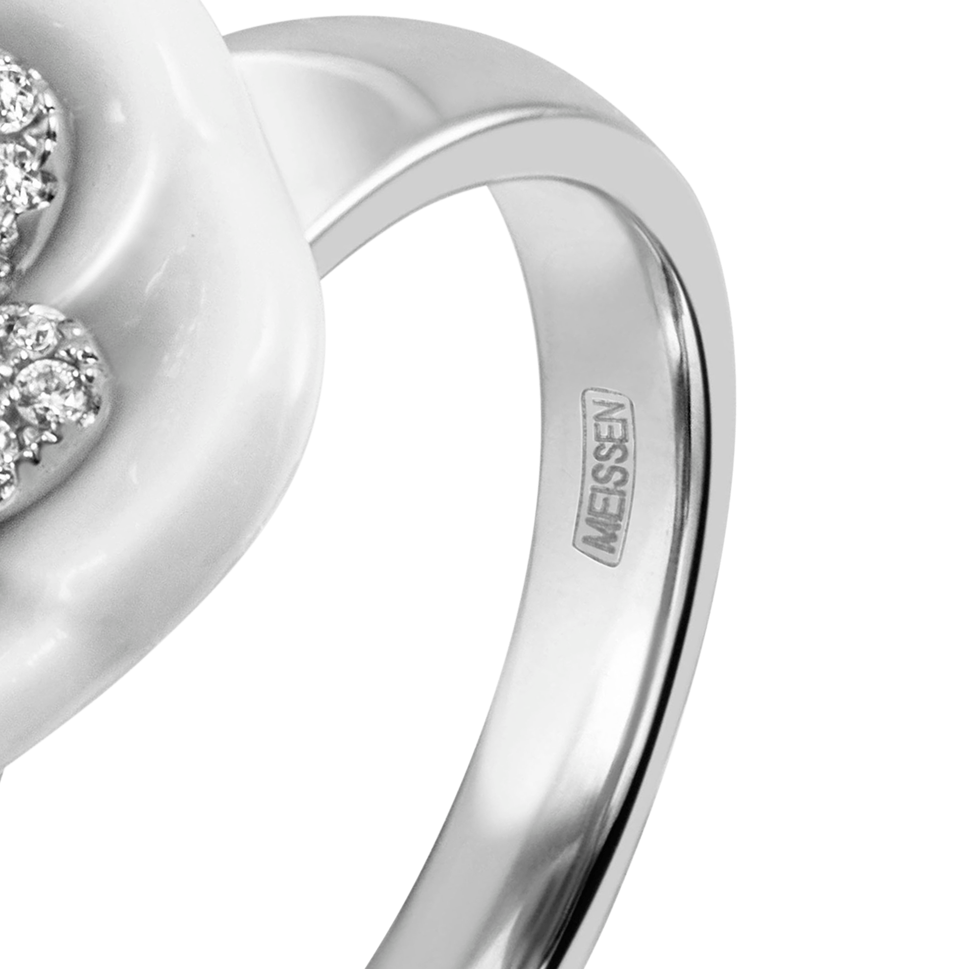 Ring Royal Blossom Pavé, Weißgold 750, Größe 50 mm | Meissen Royal Blossom Collection mpj10bl23300 - Meissen Weimar